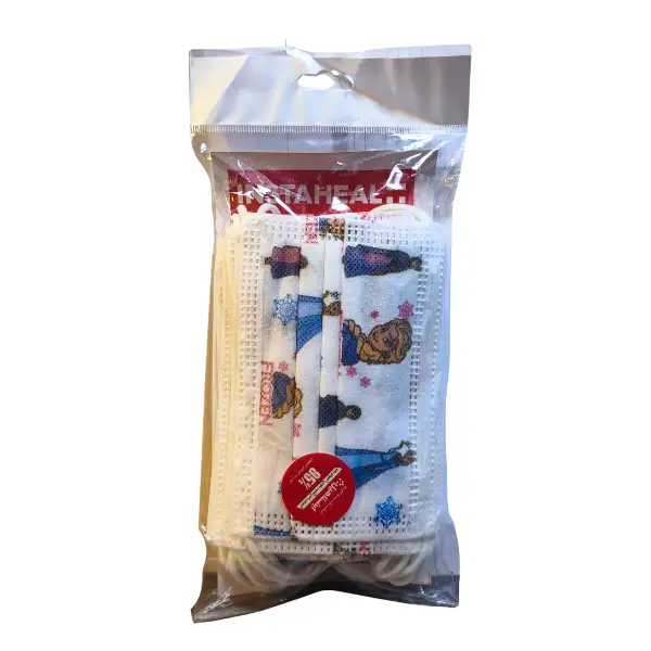 instaheal-3-layer-kids-mask-frozen-design-15-pcs