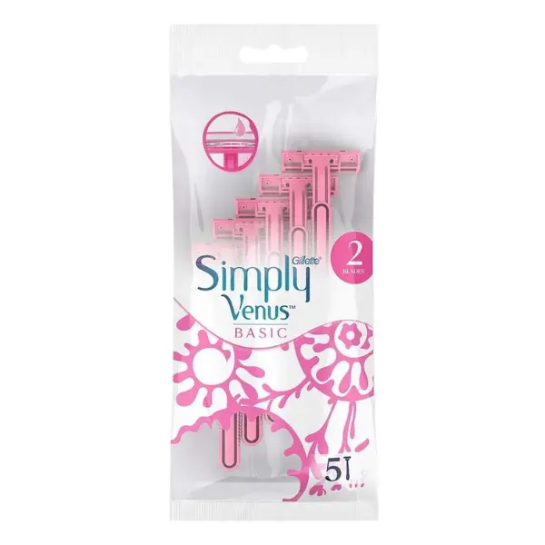gillette-venus-basic-simply-venus-2-blade-disposable-razors-5-count