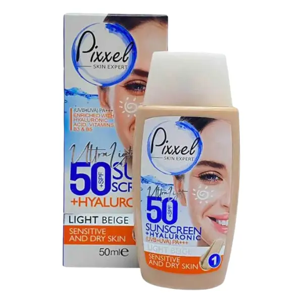 pixxel-colored-sunscreen-light-beige-spf50-dry-sensitive-skin-50ml